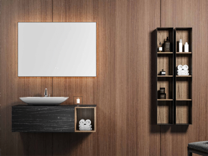 Floating vanity set